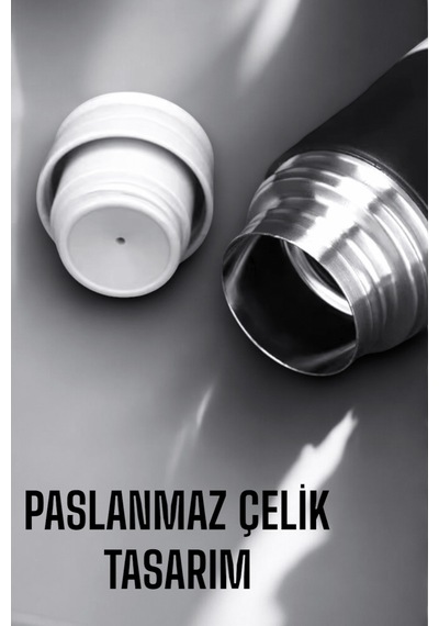 500 Ml Vakumlu Basınçlı Termos Seti Sarı
