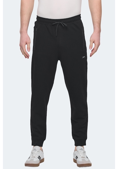 Slazenger Ofer In Erkek Fermuar Cepli Siyah Eşofman Altı Siyah