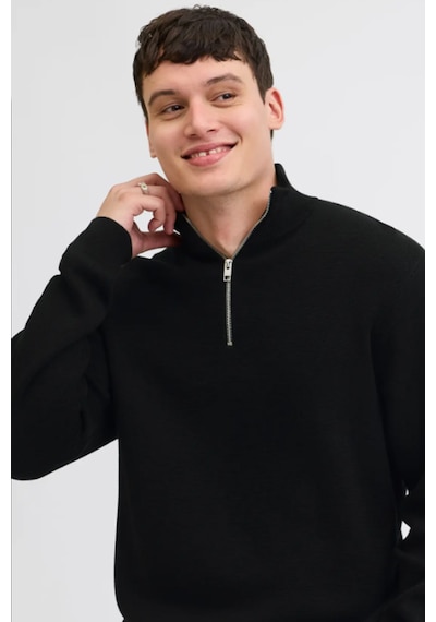 Jack & Jones Jprblamılano Stıtch Erkek Siyah Sweatshırt Siyah