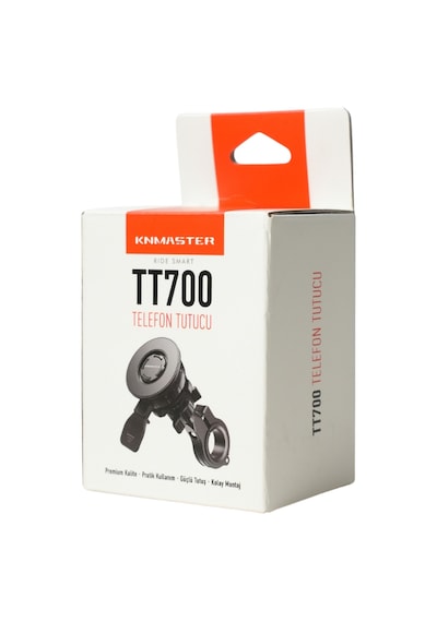 Knmaster Tt-700 Titreşim Önleyicili Motosiklet Telefon Tutucu SİYAH,GRİ