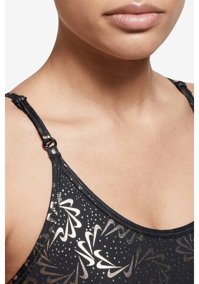 Nike Pro Dri Fit Indy Strappy Sparkle Kadın Sporcu Sütyeni Bra Büstiyer Siyah