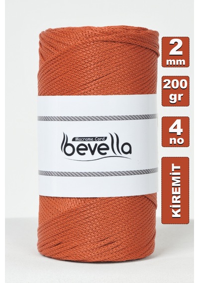 2 Mm - 200 Gr Polyester Kiremit Makrome Ipi Polyester Makrome Ip Supla Ip Ve Çanta Ipliği
