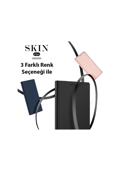 Dux Ducis Xiaomi Poco X5 5g Kılıf Skin Pro Series Flip Cover Kapaklı Kılıf- 5775 Lacivert