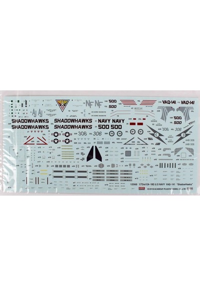 Academy 12560 1/72 Ölçek, Ea-18g Vaq-141 Shadowhawks Savaş Uçağı, Plastik Model Kiti-50340