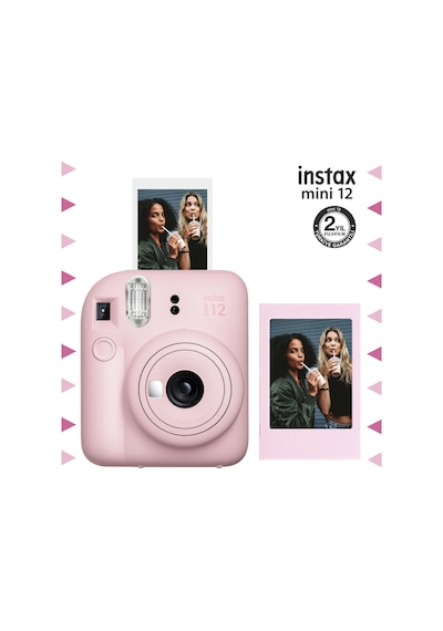 Fujifilm Instax Mini 12 Fotoğraf Makinesi + Fotoğraf Çerçeve + Seti Pembe