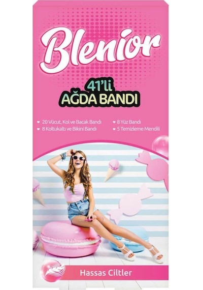 Blenior Hassas Ciltler için Ağda Bantları 41'li
