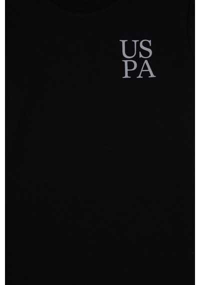 U.S. Polo Assn. Erkek Çocuk Siyah Bisiklet Yaka Basic Sweatshirt 50313996-VR046
