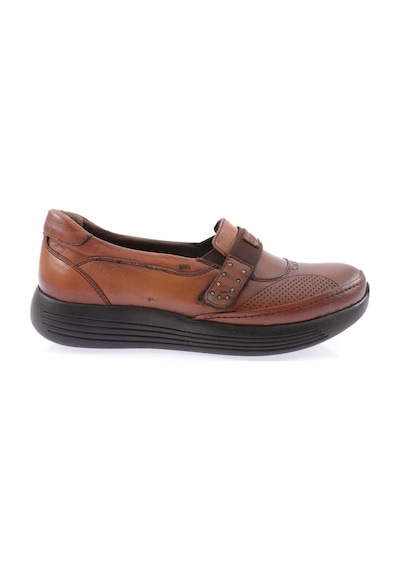 Dgn 1035-23y Kadin Dolgu Taban Cirtli Comfort Ayakkabi 1035-1506-R1755 Taba