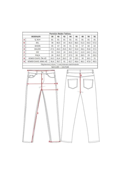 Kadın Çan Paça Kot Pantolon 001