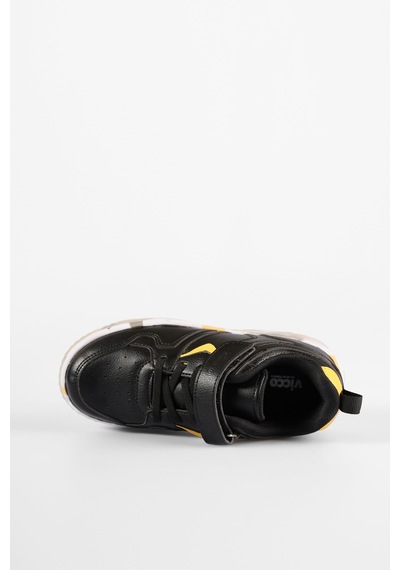 Vicco Monaco Hafif Erkek Okul Öncesi Siyah Sneaker Siyah