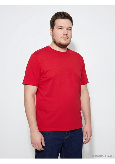 Lcwaıkıkı Classic Kırmızı %100 Pamuk Regular Fit Basic Tişört
