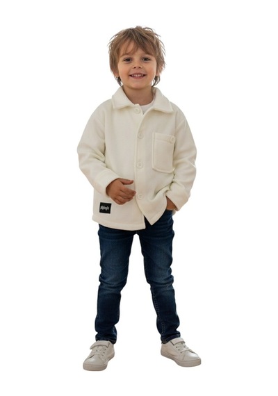 Erdem Kıds Erkek-kız Çocuk Unisex Pamuklu Günlük-casual Kışlık Polar Ceket Gömlek Ekru ekru Erdem Kıds Erkek-kız Çocuk Unisex Pamuklu Günlük-casual Kışlık Polar Ceket Gömlek Ekru ekru