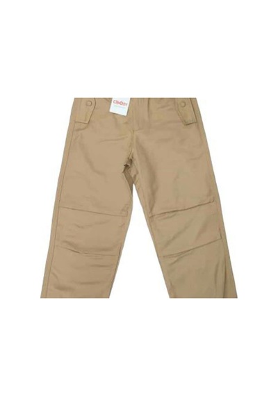 Çikoby Kız Çocuk Beli Paçası Ayarlanabiilir Lastikli Kargo Pantolon-13561-camel Camel