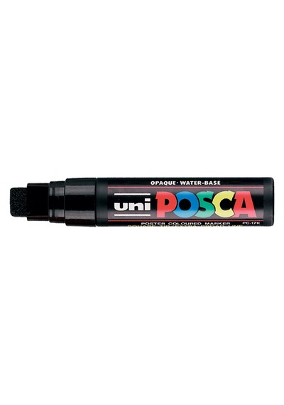Uni-ball Markör Boyama Posca Su Bazlı Poster 15.0 Mm Siyah Pc-17k Çok Renkli