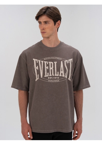 Everlast Authentic Boxing Oversize Koyu Vizon Erkek Tişört Koyu Vizon