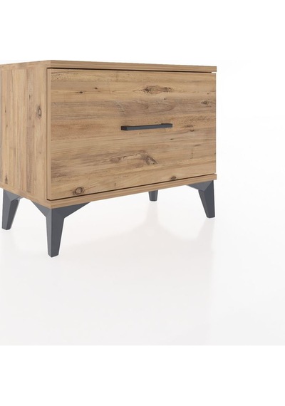 Arges Komodin Tek Çekmeceli 60x30x48 Çam-çam Çam