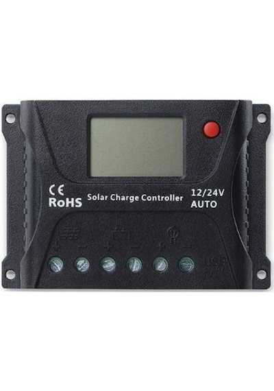 Max Solar Şarj Kontrol Cihazı 12/24v 20a Pwm Charge Controller Hp2420-s