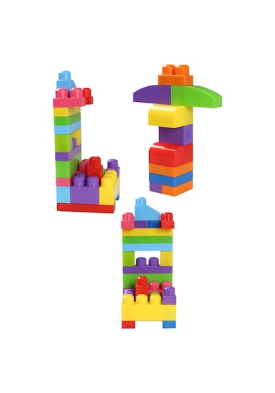 Play Blox Yapı Oyuncakları 107 Parça Kovalı Parlak Renkler Mega Blok Seti 3103