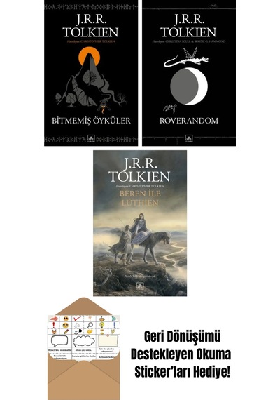 Bitmemiş Öyküler + Roverandom Siyah Kapak + Beren İle Luthien