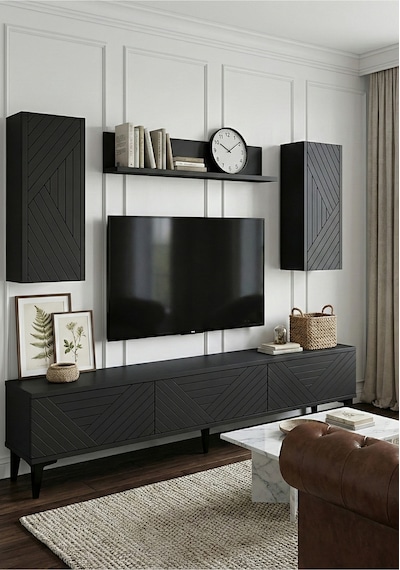Tvr1802a - Ferrotvr180 Tv Ünitesi Takımı Antrasit 180cm Antrasit