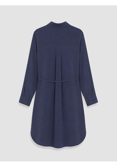 Lcw Everyday Lacivert Oversize Modal Karışımlı Kadın Gömlek Tunik