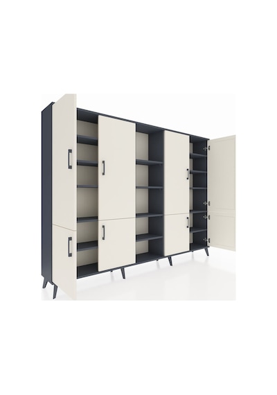 Arges Dolap 14 Raflı 8 Kapaklı 220x30x163 Antrasit-aytaşı/antrasit Aytası/antrasıt - Antrasıt Arges Dolap 14 Raflı 8 Kapaklı 220x30x163 Antrasit-aytaşı/antrasit Aytası/antrasıt - Antrasıt