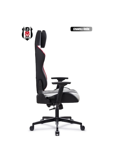 Fanchair X Beşiktaş Çubuklu Lisanslı Oyuncu Koltuğu-34 Siyah