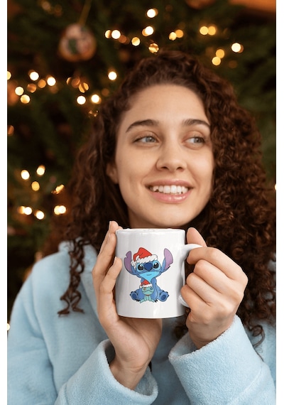Stitch Yılbaşı Kupa Bardak