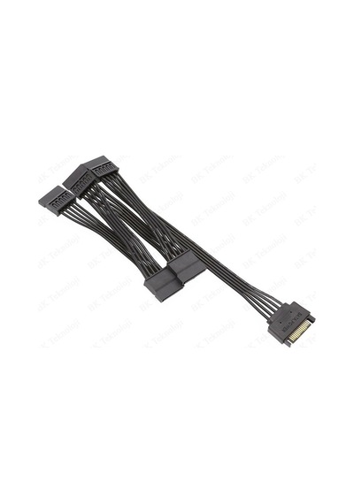 HDD/SSD için Sata Erkek to 5 Bağlantı Noktalı 15Pin SATA Güç