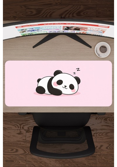Panda Kaymaz Dikişli Kauçuk Oyuncu Mousepad V2 - 70x30 Xl Gaming Mouse Pad Fare Altlığı