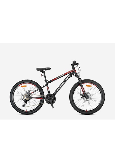 Kron Vortex 27.5 J Disk Fren Bisiklet Mat Siyah - Gri / Kırmızı