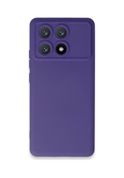 Xiaomi Poco X6 Pro Kılıf Nano İçi Kadife Silikon - Mor -