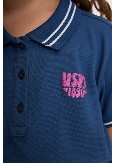 U.s. Polo Assn. Kız Çocuk Açık Lacivert Elbise Örme 50325649-vr059