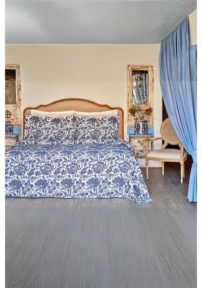 Karaca Home Selene Çift Kişilik Yatak Örtüsü Mavi 200.22.14.0442