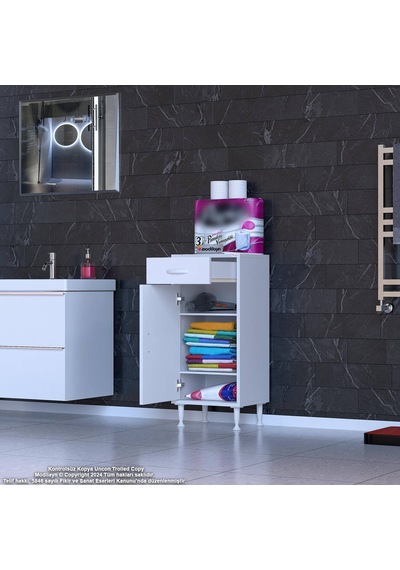 Eliusta Taha 40 Cm 3 Bölmeli Beyaz Çok Amaçlı Dolap 2 Raflı Banyo Mutfak Dolabı 40x88x32,5 Cm Düzenleyici Beyaz Eliusta Taha 40 Cm 3 Bölmeli Beyaz Çok Amaçlı Dolap 2 Raflı Banyo Mutfak Dolabı 40x88x32,5 Cm Düzenleyici Beyaz