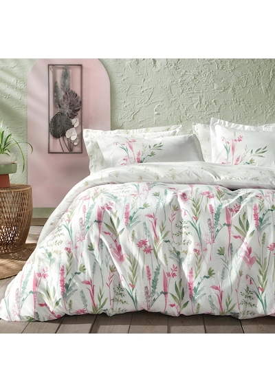 Yataş Bedding Hana Ranforce Çift Kişilik Nevresim Takımı - Pembe