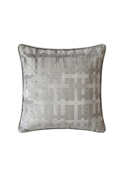 "felix" Kadife Dokulu Kırlent Kılıfları - 45x45 Açık Gri