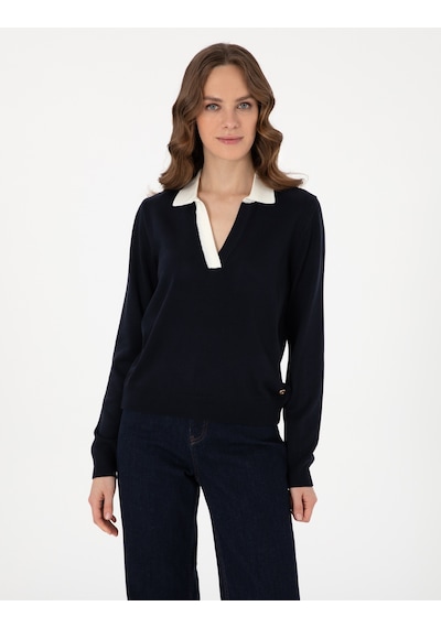 Pierre Cardin Kadın Lacivert Kazak /triko 50308166-vr033 Lacivert