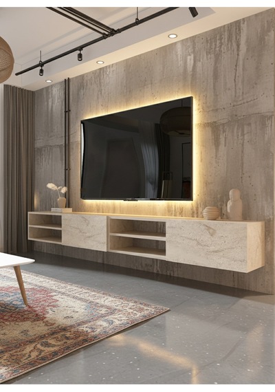 Resital Tv Ünitesi S2447-6 Traverten Traverten