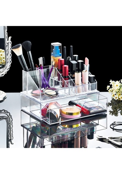 Organizer Çekmece Set Makyaj Organizer Takı Organizer Şeffaf