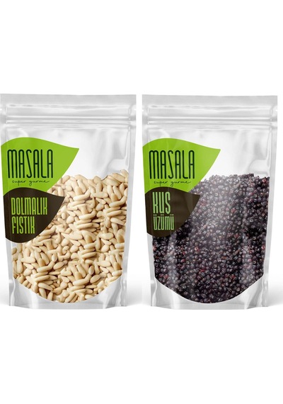 Masala Dolma ve Pilav için Dolmalık Fıstık 50 G + Kuş Üzümü 50 G