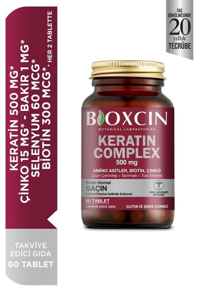 Bioxcin Forte Keratin Complex   Tablet Takviye Edici Gıda 60   Tablet