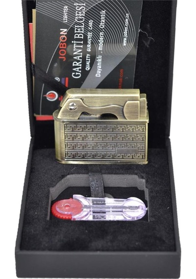 Benzinli Zippo Tarz Çakmak B-zb-612 Bronz