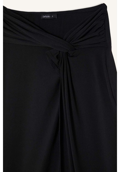 Defacto Regular Fıt Siyah Burkini Plaj Eteği H9907ax26hsbk81 Siyah-bk81