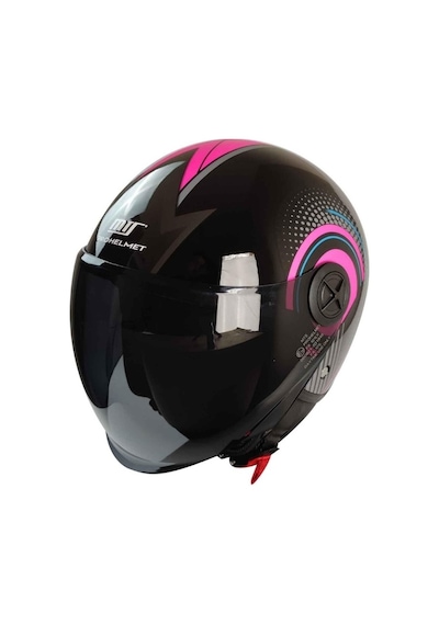 Mts 101 Yazlık Motosiklet Kaskı Pink Woman Renkli