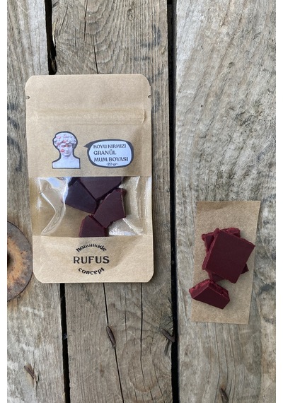 Rufus Concept Koyu Kırmızı Granül Mum Boyası ( 20 gr )