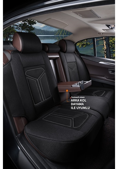 Minderland FS Serisi Jeep Commander 2005-2010 İle Uyumlu Takmatik Kılıf, Siyah