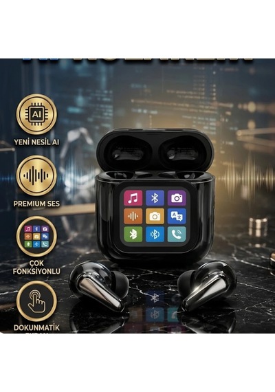 Aı Bluetooth Kulaklık Dokunmatik Ekranlı Akıllı Şarj Kutusu Çok Fonksiyonlu 00