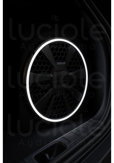 Onerous 30 Cm Rgb Led Hoparlör Kapağı, Uzaktan Kumandalı Çok Renkli