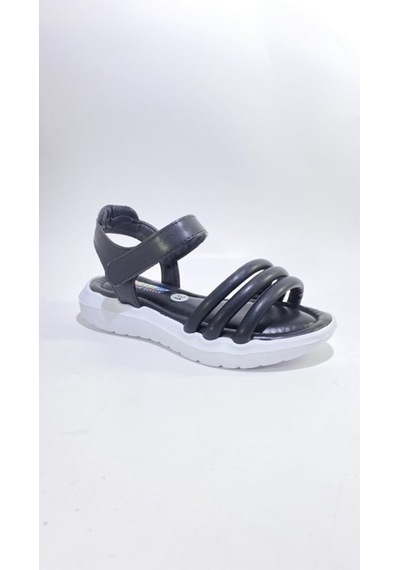 Sm-2240 Ortopedik Taban Kız Çocuk Sandalet Siyah
